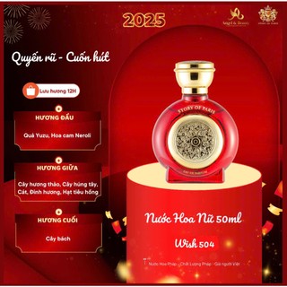[HOT] Nước Hoa Nữ Wish 504 - Quyến Rũ, Cuốn Hút, Lưu Hương 12H, Sang Trọng & Đẳng Cấp 50ml