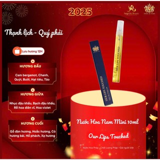 NƯỚC HOA NAM MINI OUR LIPS TOUCHED 10ML Thể hiện phong cách quý phái Nam tính Thanh lịch