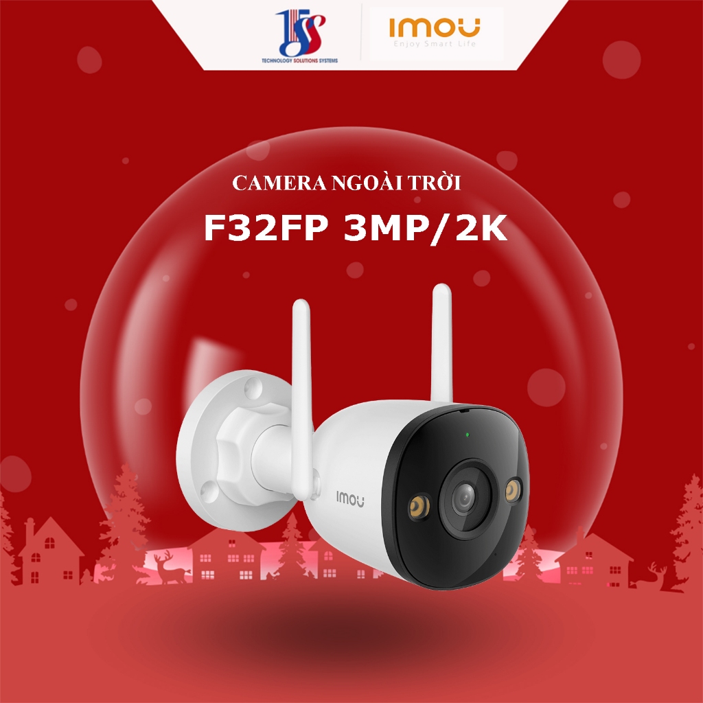 Camera Wifi ngoài trời IMOU IPC-F32FP 3MP, có thu âm, cho màu ban đêm ...
