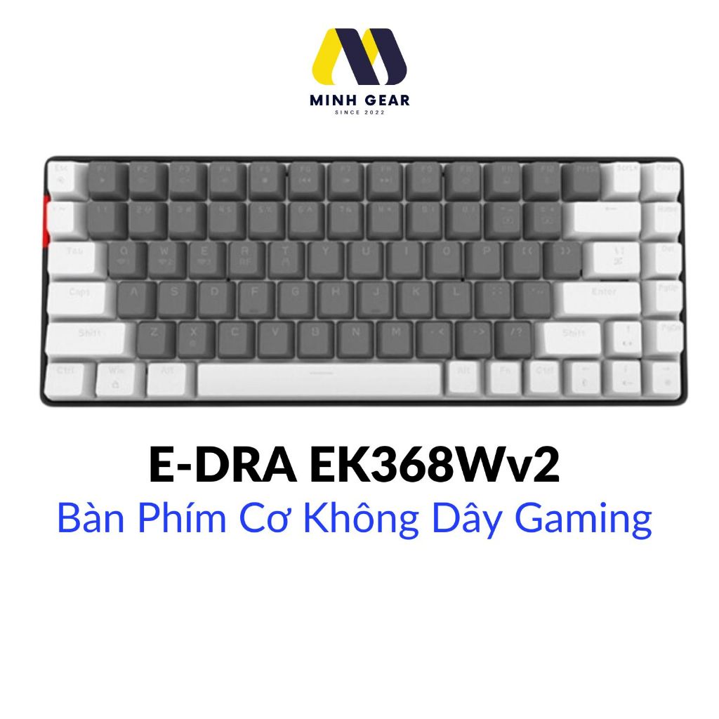 Bàn phím cơ không dây E-Dra EK384 Triple Mode Alpha | Shopee Việt Nam
