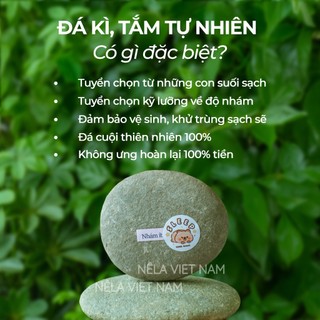 Đá Tắm Tẩy Tế Bào Da Chết Kì Ghét Da NẾP LÀNG VIỆT NAM Chà Lưng Giảm Mụn Làm Sạch Sâu An Toàn