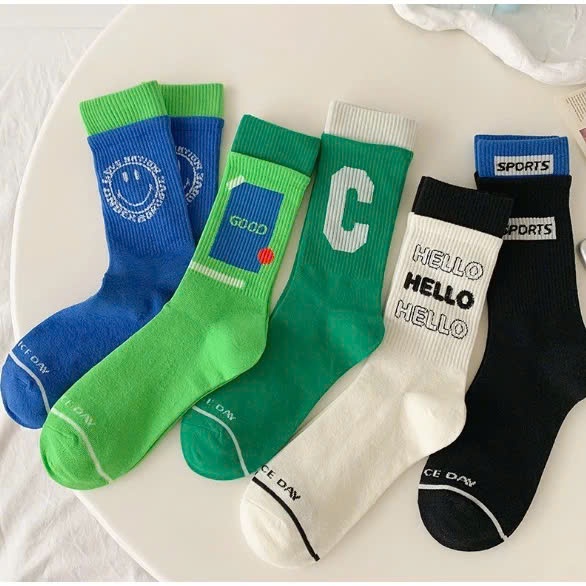 Vớ Tất Số 27 & 7 cổ cao Unisex phong cách thể thao, trẻ trung và năng động