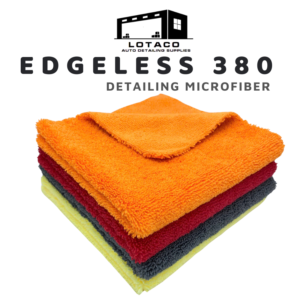 Khăn lau đa năng EDGELESS 380gsm không viền detailing cao cấp  LOTACO 40x40cm  - 100% Microfiber | BigBuy360 - bigbuy360.vn