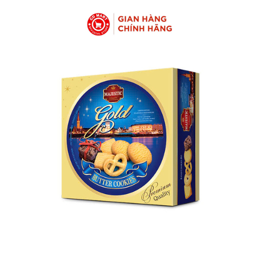 Bánh Richy Cookies Majestic Gold hộp thiếc 454g | Shopee Việt Nam