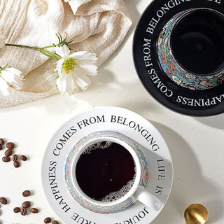 Bộ Cốc Đĩa Vintage Gốm Sứ Cao Cấp,Họa Tiết Hoa Cổ Điển Phong Cách Bắc Âu,Kèm Hộp Sang Trọng,Quà Tặng