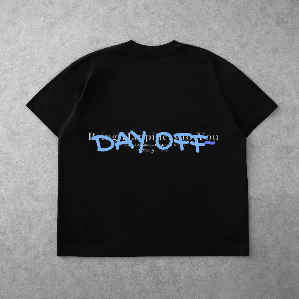 Ảnh Áo Thun Ngày Nghỉ Màu Đen - Brand TSUN Chính Hãng - DayOff Tee Oversize - Unisex 3