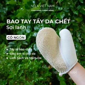 Găng Tay Tắm Tẩy Tế Bào Da Chết Giảm Mụn Lưng NẾP LÀNG VIỆT NAM Bao Tay Tắm Kỳ Ghét Sạch Sâu Mịn Da