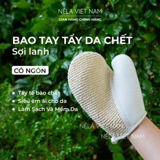 Găng Tay Tắm Tẩy Tế Bào Da Chết Giảm Mụn Lưng NẾP LÀNG VIỆT NAM Bao Tay Tắm Kỳ Ghét Sạch Sâu Mịn Da