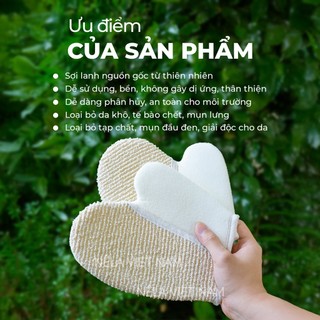 Găng Tay Tắm Tẩy Tế Bào Da Chết Giảm Mụn Lưng NẾP LÀNG VIỆT NAM Bao Tay Tắm Kỳ Ghét Sạch Sâu Mịn Da