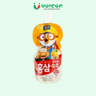 Nước Hồng Sâm Trái Cây Cho Bé Paldo Pororo Hàn Quốc Hộp /10 gói