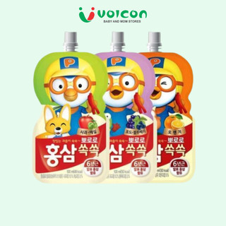 Nước Hồng Sâm Trái Cây Cho Bé Paldo Pororo Hàn Quốc Hộp /10 gói
