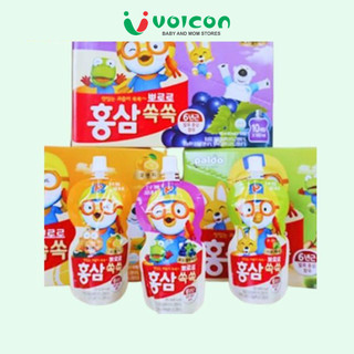 Nước Hồng Sâm Trái Cây Cho Bé Paldo Pororo Hàn Quốc Hộp /10 gói