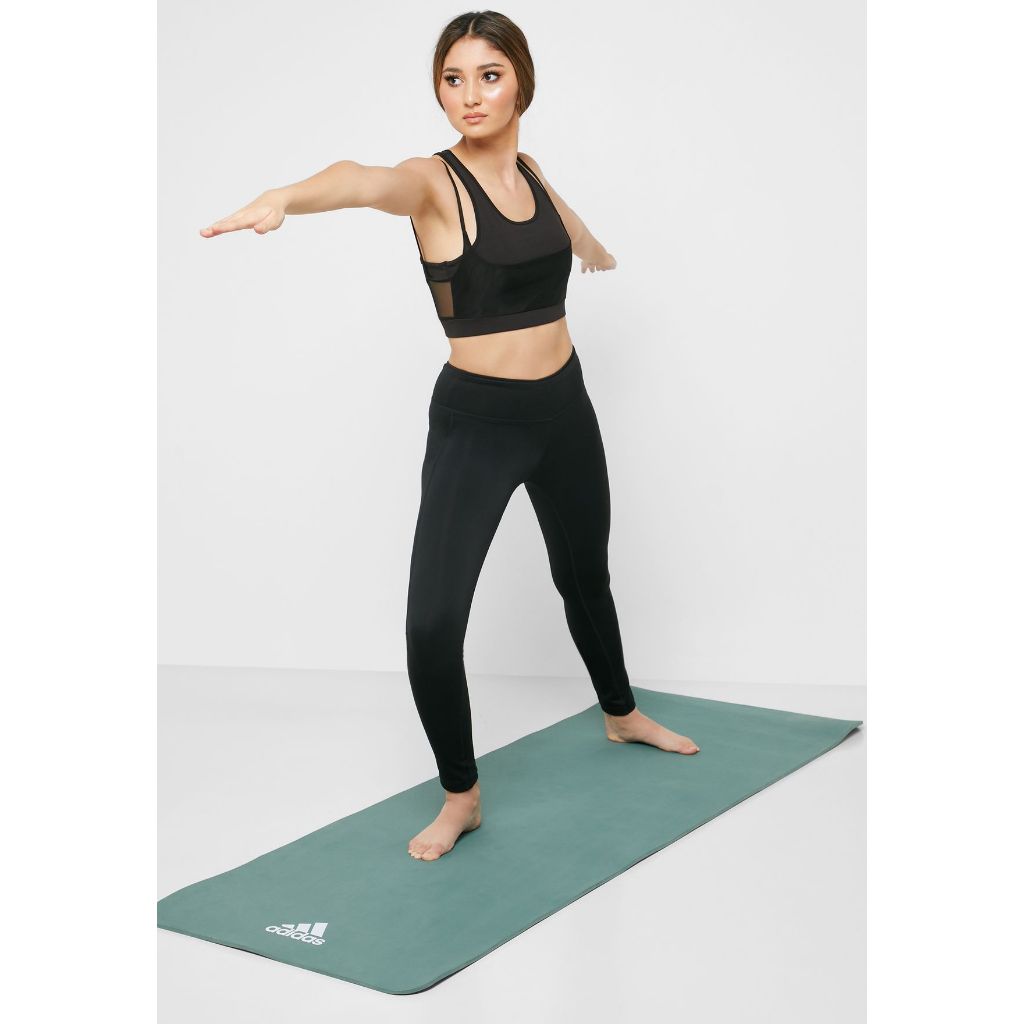 Thảm Tập Yoga, Fitness Chính Hãng ADIDAS ADYG-10100 - Thảm Tập Tăng Độ Bám Tay, Dày 8mm Độ Êm Cao