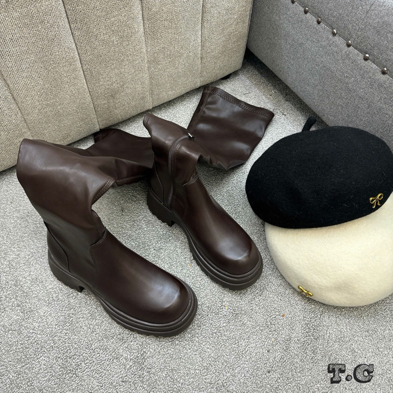 🌸🌸 Boot đùi da  trơn