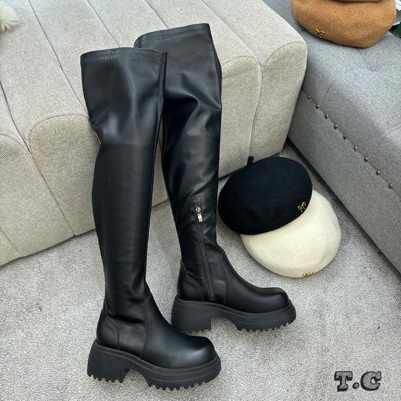🌸🌸 Boot đùi da  trơn