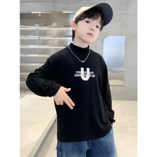 Áo giữ nhiệt bé trai 17-45kg, áo thu đông cho bé 4-14 tuổi mẫu chữ U, giữ ấm tốt, hàng may kĩ