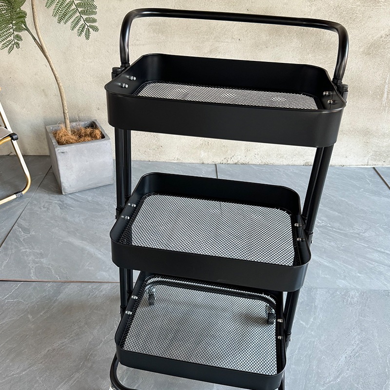 Xe đẩy Sắt rổ Thép lưới 3 tầng, kệ Spa 3 Tầng có bánh xe hàng cao cấp