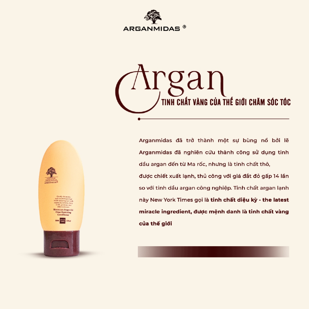 Ảnh Dầu xả siêu dưỡng ẩm Arganmidas 50ml 2