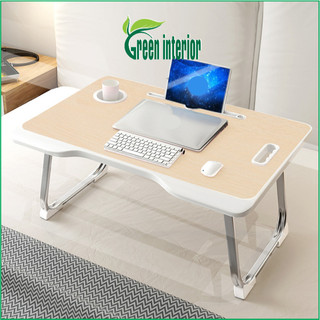 Bàn học, bàn làm việc gấp gọn thông minh GreenFurni có khe cắm ipad, ngăn kéo màu hồng XKZS-001H