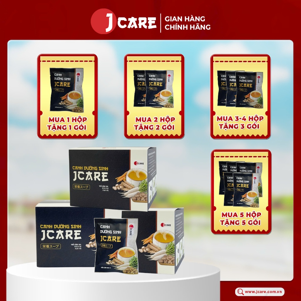 Canh Dưỡng Sinh Jcare Tốt Cho Sức Khoẻ, 30 hộp | Shopee Việt Nam