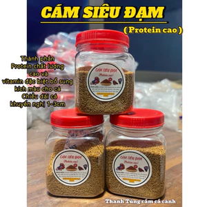 CÁM SIÊU ĐẠM hỗ trợ hệ tiêu hoá, kích màu cho cá bảy màu, betta...
