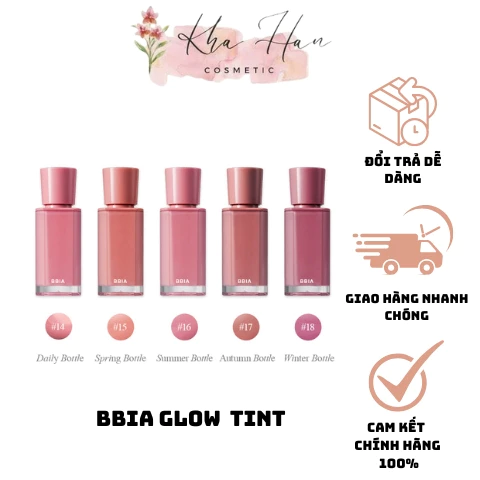 Son tint Bóng Bbia Glow Tint MLBB Edition 3.2g tự nhiên mềm mịn
