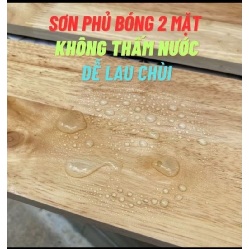 Mặt bàn gỗ cao su. gỗ thịt tự nhiên cao cấp ( có nhiều kích thước) | BigBuy360 - bigbuy360.vn
