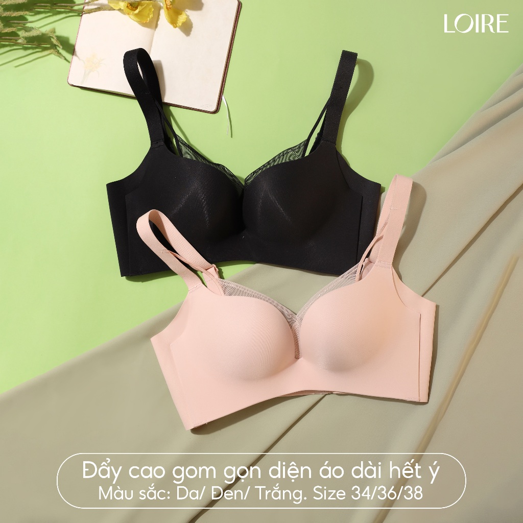 [Áo Lót Mặc Áo Dài]Áo Lót Nâng Đẩy Đệm Dày 3cm Nâng Đẩy Loirechic BRPU92