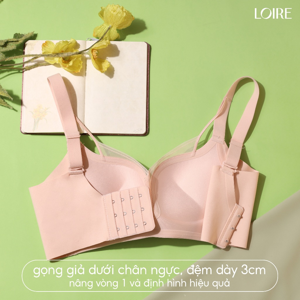 [Áo Lót Mặc Áo Dài]Áo Lót Nâng Đẩy Đệm Dày 3cm Nâng Đẩy Loirechic BRPU92