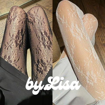 Quần tất ren lưới họa tiết hoa Floral gợi cảm Quần tất da siêu dai sexy Quần tất lưới thon chân