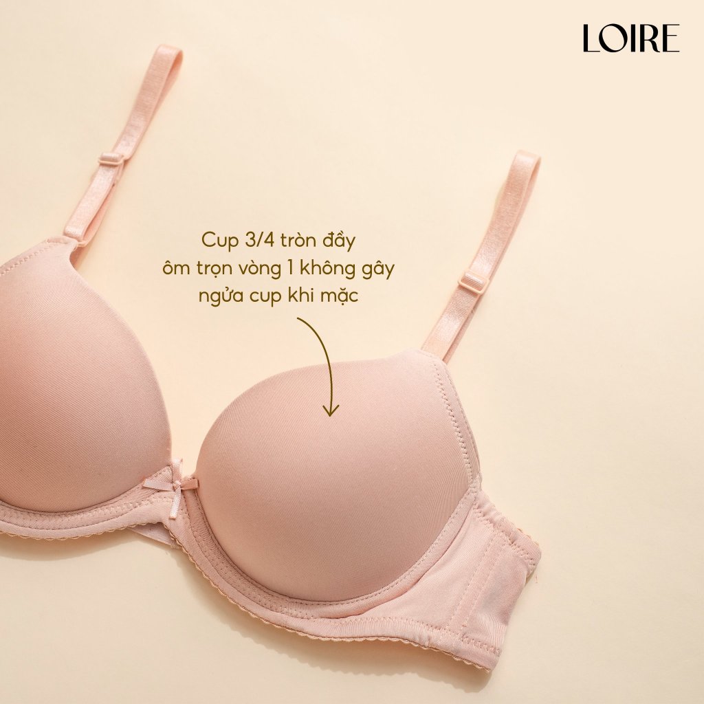 Ảnh Áo Ngực Texture Trơn Có Gọng Nâng Ngực Loirechic BRTS80 4