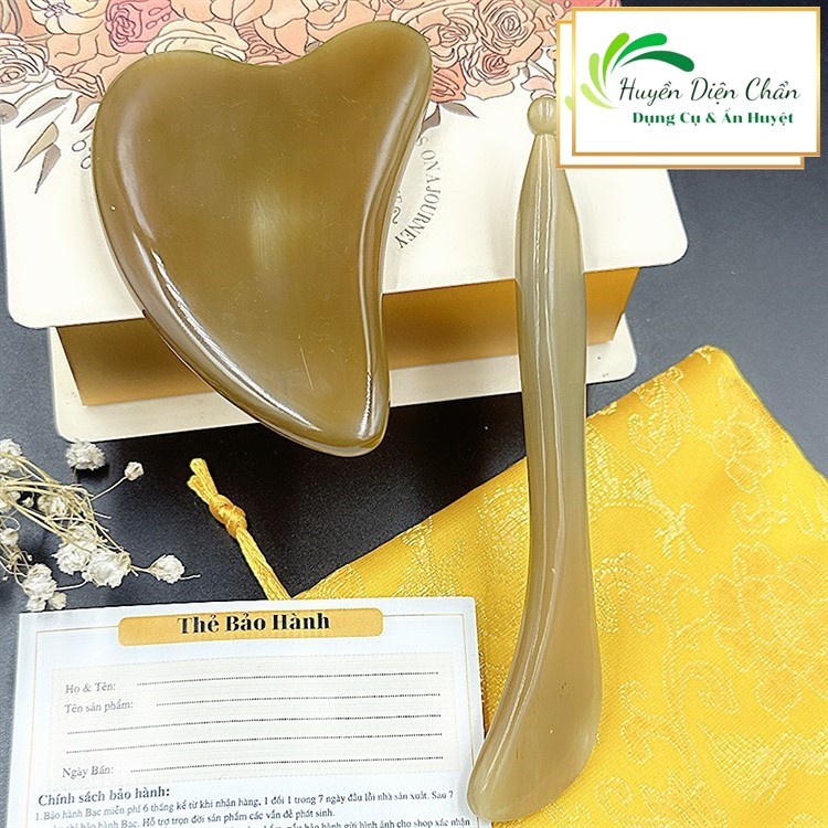Com bo Cạo Gió Chày Mắt Bản Giới Hạn Full Hộp kèm Túi Gấm - Diện Chẩn Thân Tâm
