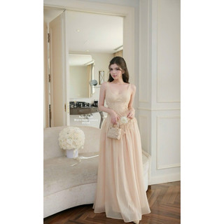 ĐẦM MAXI REN DÂY PHỐI TÙNG BY TRANALI(Chuẩn Mẫu)-RUBY STORE