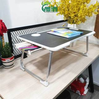 Bàn học làm việc gấp gọn Green interior có khe cắm ipad tiện lợi cho học sinh học online tại nhà