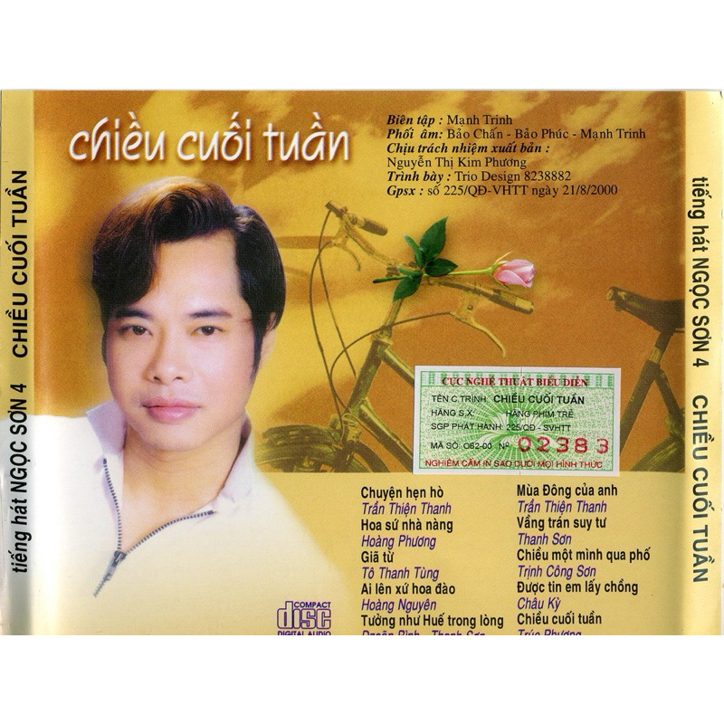 Băng Cassette Ngọc Sơn - Chiều Cuối Tuần