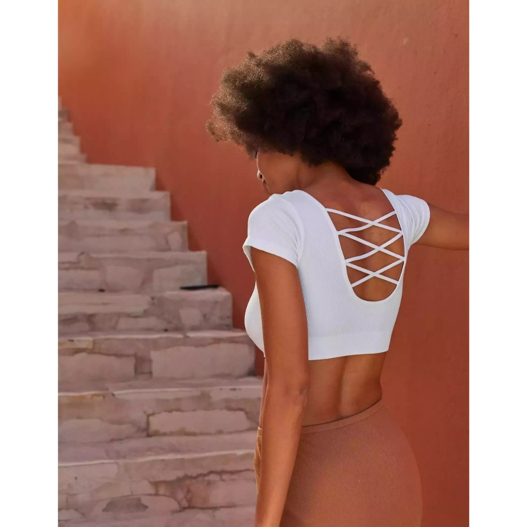 Áo thun tăm seamless cross back Aerie xuất lỗi (35-80kg)