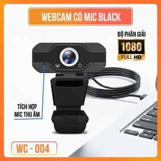 Webcam Máy Tính Có Mic Full HD 1080p WC-004 – Tự Động Lấy Nét, Cắm Là Dùng, Gắn Được PC Laptop
