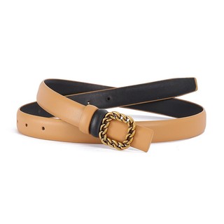 Thắt lưng nữ, dây nịt, dây lưng thời trang nữ, bản 2.3cm,da PU, khóa bấm độc đáo kim loại W97