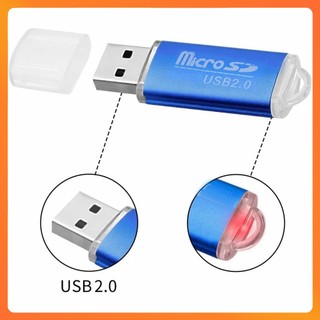 Combo 10 Đầu Đọc Thẻ Nhớ USB 2.0 Vỏ Nhôm-all in one vỏ nhựa – Reader Nhôm Hỗ Trợ Đọc Micro SD Trên Laptop, Máy Tính, PC