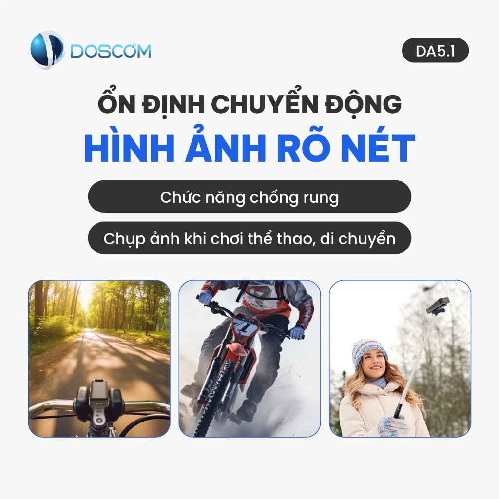 (Tặng Kèm Sim 4G) Camera 4G Mini Doscom DA5.1 Full HD Góc Siêu Rộng, Hỗ Trợ Quay Đêm