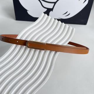 Dây nịt, dây lưng thời trang nữ, thắt lưng váy đầm, da thật bản nhỏ 1.3cm, khóa bấm kim loại W99