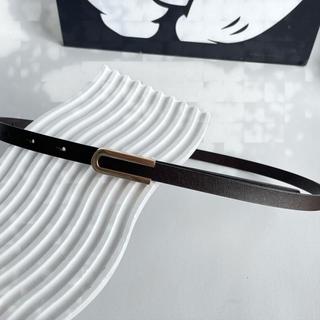 Dây nịt, dây lưng thời trang nữ, thắt lưng váy đầm, da thật bản nhỏ 1.3cm, khóa bấm kim loại W99