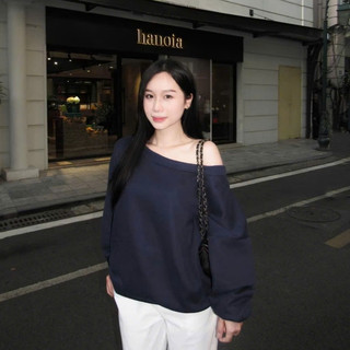 Áo Sweater Trễ Vai Nỉ Lông Nhiều Màu Nữ Tính Thu Đông lệch vai sexy phong cách - DTB SSL