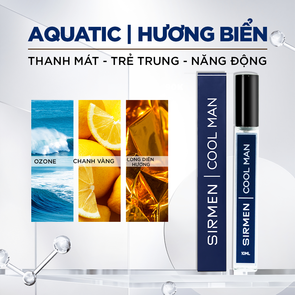 Ảnh Nước hoa nam SIRMEN Eau de Parfum châu Âu Europe Gentlemen thơm lịch lãm, trẻ trung cuốn hút 4
