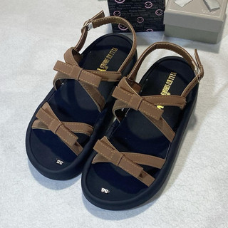 Sandal Nữ IGU Quai Mảnh Đính Nơ Dễ Thương Phong Cách Hàn Quốc.