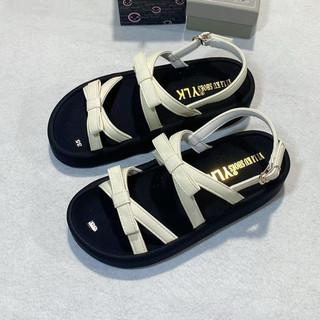 Sandal Nữ IGU Quai Mảnh Đính Nơ Dễ Thương Phong Cách Hàn Quốc.
