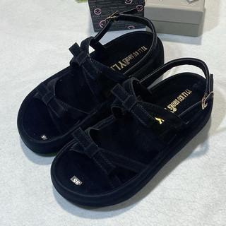 Sandal Nữ IGU Quai Mảnh Đính Nơ Dễ Thương Phong Cách Hàn Quốc.