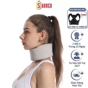 Nẹp Cổ Mềm Chống Cổ Rùa, Đai Cổ Chống Mỏi Cổ Vai Gáy, Định Hình Và Ngừa Thoái Hóa Đốt Sống Cổ