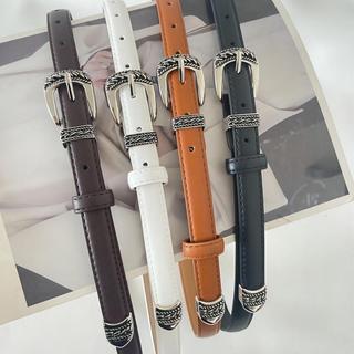 Thắt lưng nữ, dây nịt, dây lưng thời trang nữ, bản 1.8cm,da PU, khóa kim loại cài họa tiết độc đáo W102