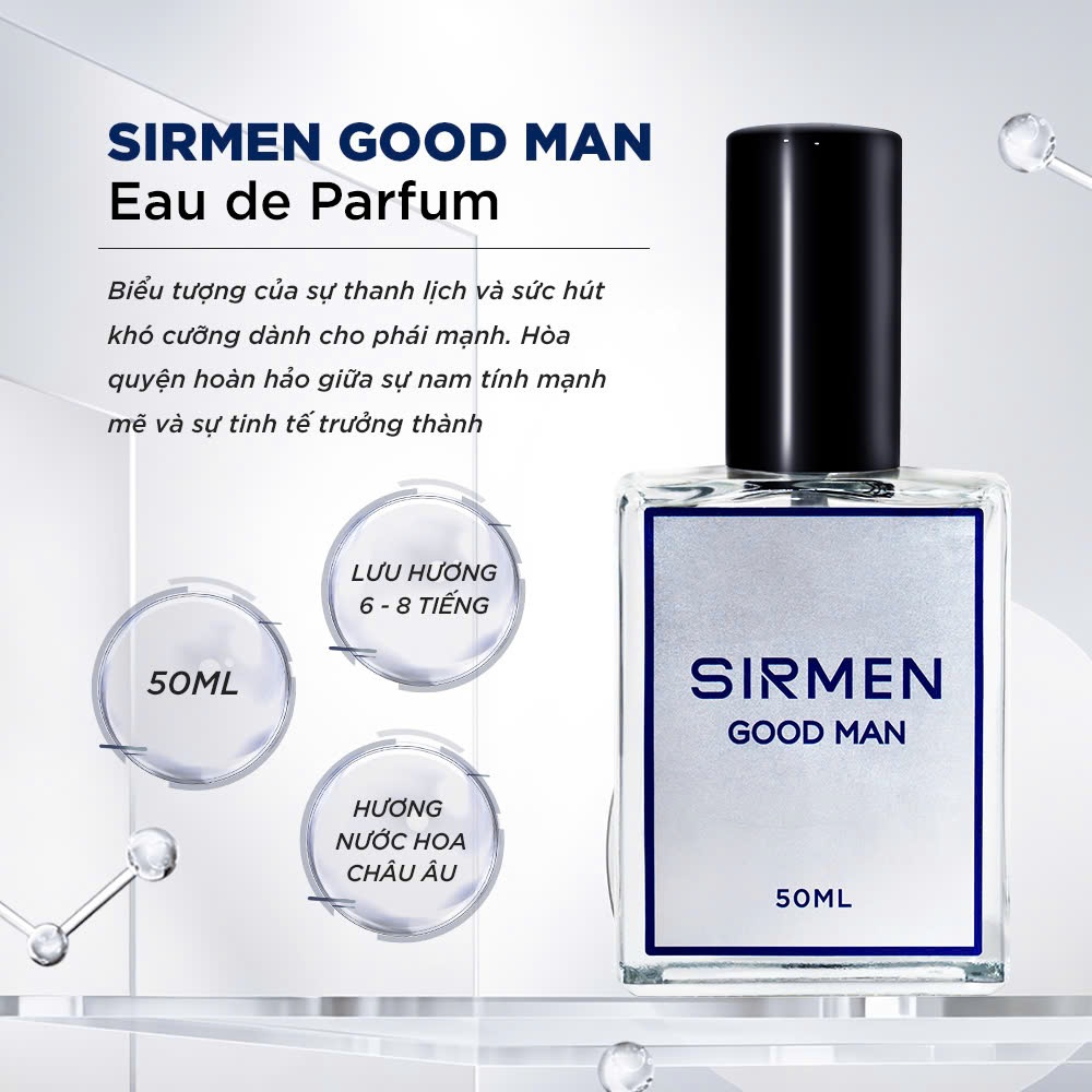 Ảnh Nước hoa nam SIRMEN GOOD MAN Eau de Parfum Châu Âu cao cấp chai thơm lịch lãm cuốn hút 2